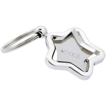 The Silver Stella Spinner Key Chain