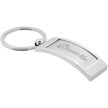 Curved Metal Key Chain