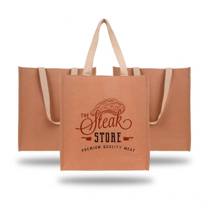 Durable And Washable Kraft Paper Tote Bag (350 GSM)