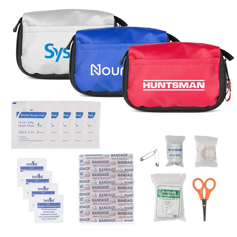 20pc First Aid Kit in Zipper Pouch