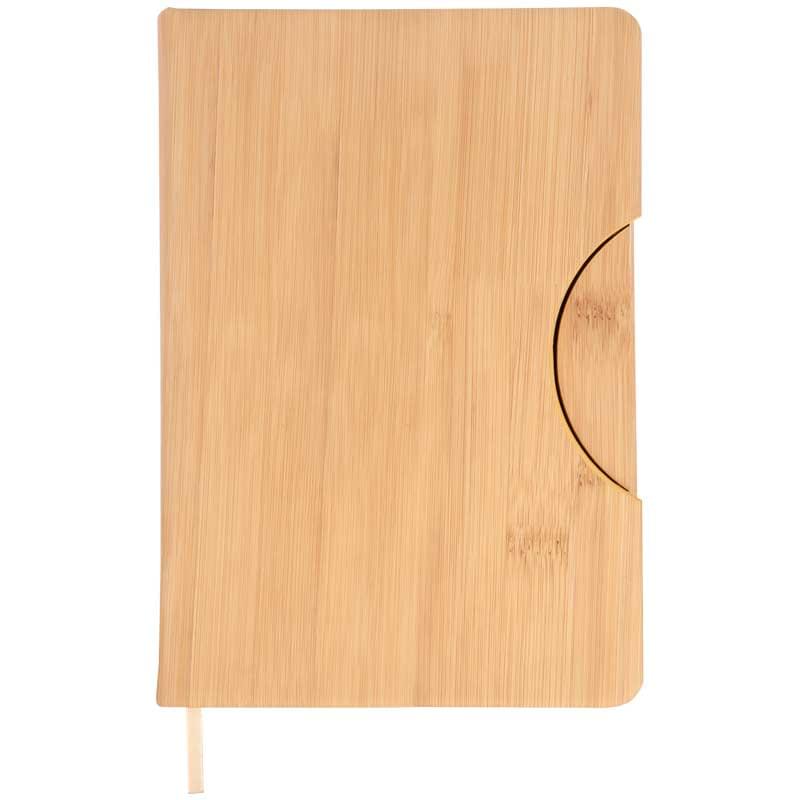 5.8x8.3 Maui Faux Bamboo Notebook with Phone Holder