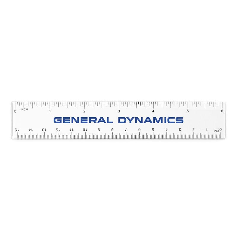 Crystal Clear 6 Inch Ruler