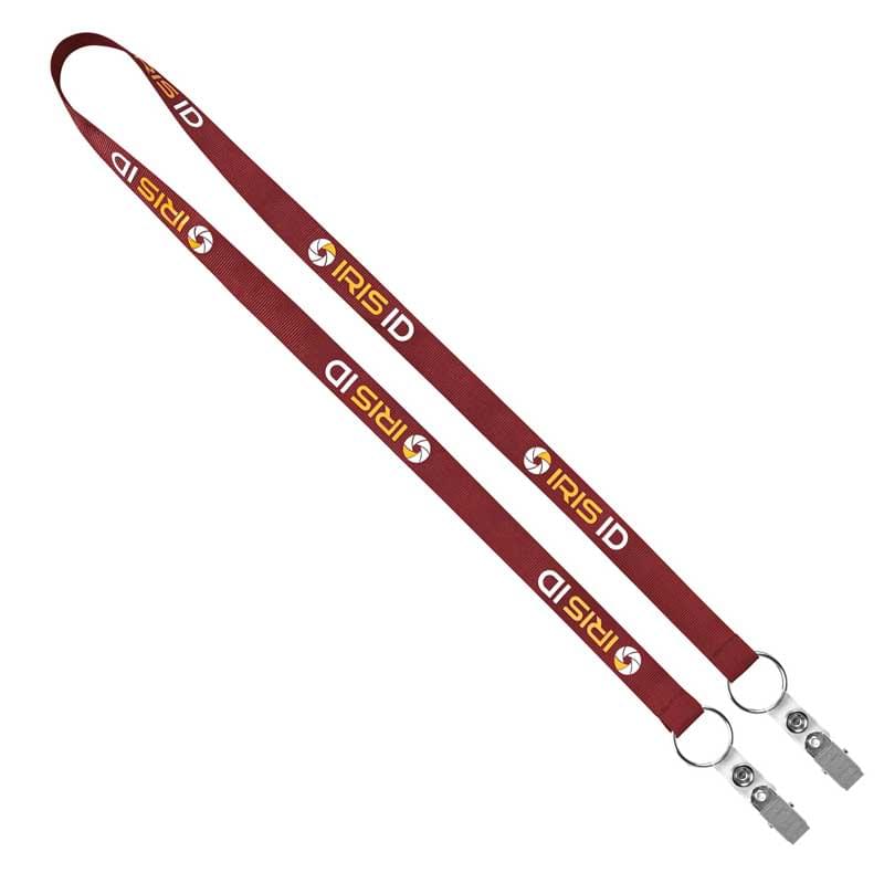 3/4" Recycled Econo Dual Attachment Lanyard