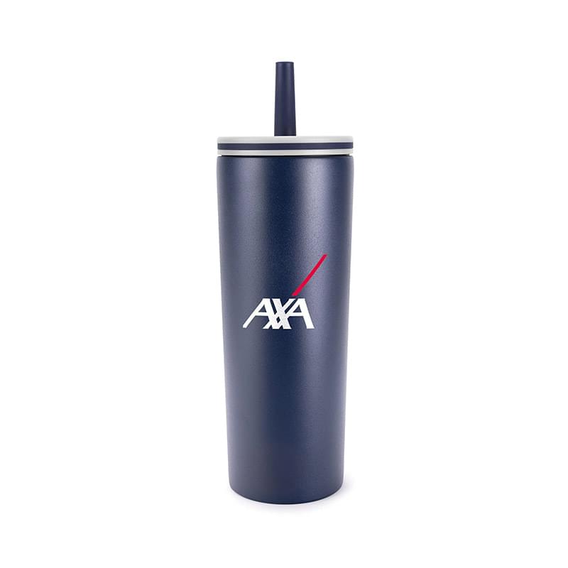 ChillFlow Stainless Steel Mug with Straw 24oz.