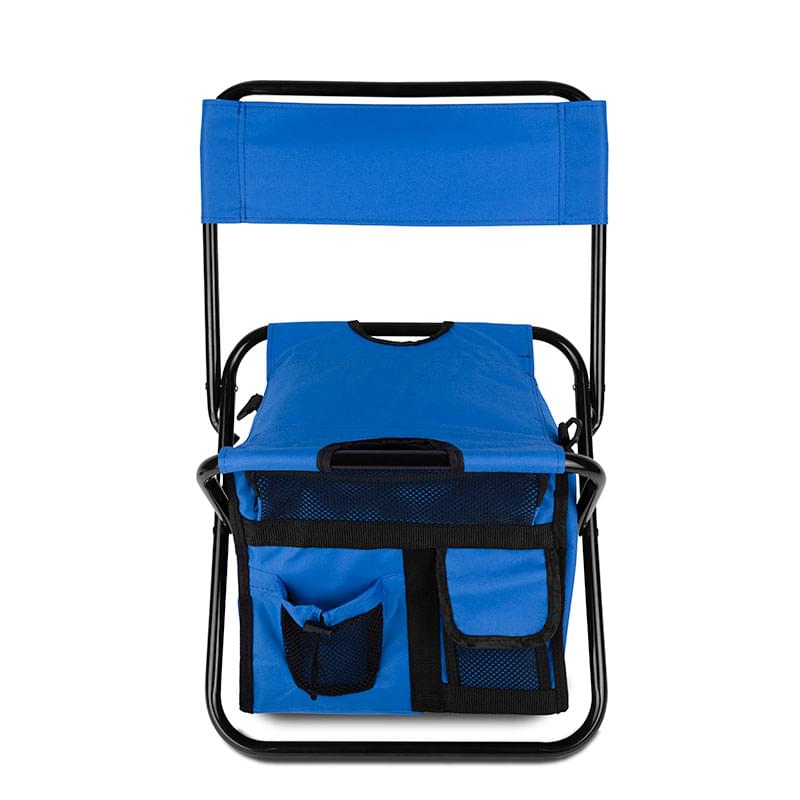 Folding Chair with 24 Can Cooler Bag & Pockets