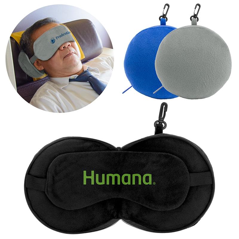 ComfyCloud 2-in-1 Travel Pillow with Sleep Mask