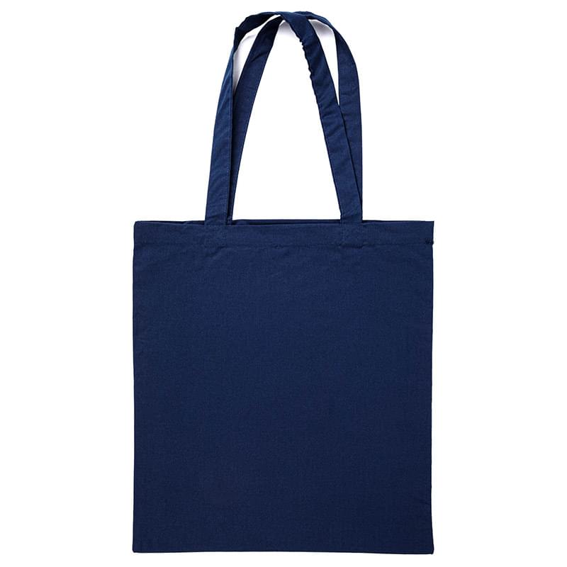 15”x16” Calico Cotton Tote Bag – 140GSM - Navy Blue