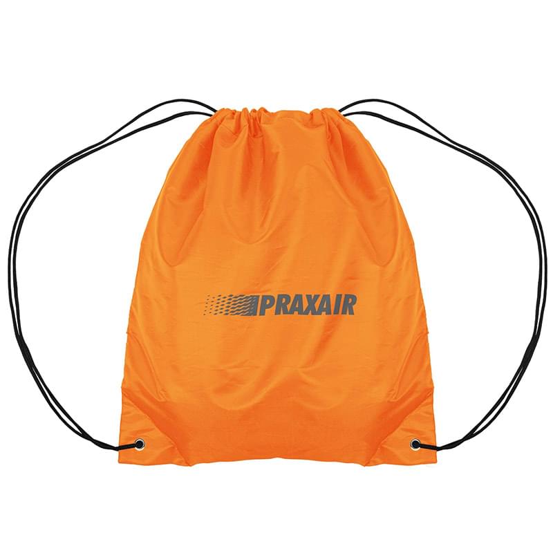 14.5x17.5 210D Polyester Drawstring Backpack