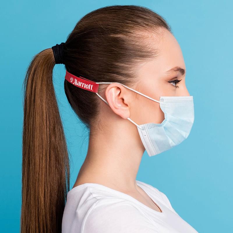 Elastic Ear Saver Behind The Head Face Mask Loop Holder Full Color Dye