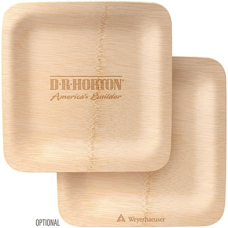 Bamboo Veneer 9-Inch Disposable Eco Plate