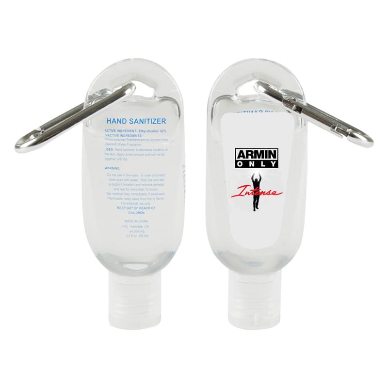 2 oz. Hand Sanitizer Gel w/ Carabiner