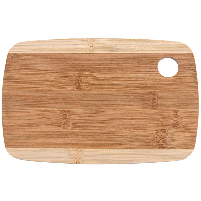The Camden 9-Inch Two-Tone Bamboo Cutting Board - Natural Bamboo