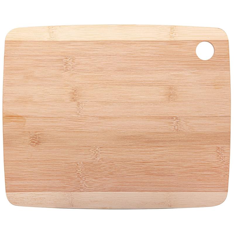 13" Two Tone Serving and Cutting Board - Natural Bamboo