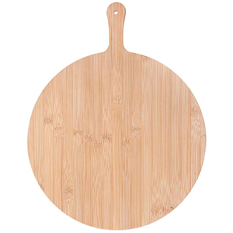 15-Inch Round Bamboo Pizza Cutting Board - Natural Bamboo