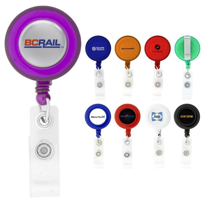 Round-Shaped Retractable Badge Holder