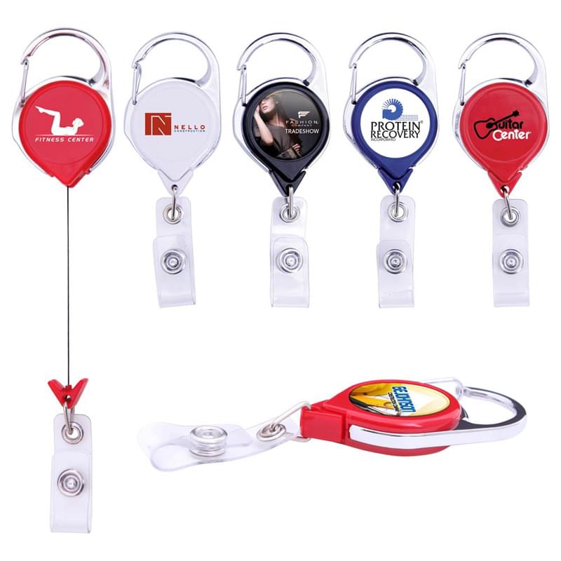 Premium Carabiner Retractable Badge Holder