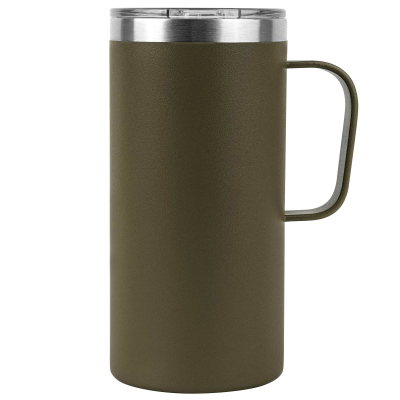 Embark Vacuum Insulated Tall Mug With Spill-Proof Clear Sip-Lid, Powder Coating And Copper Lining (20oz.) 