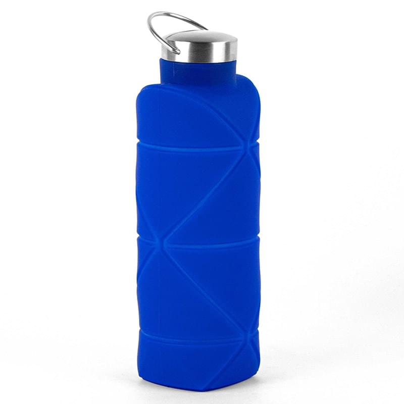 Origami 25oz. Silicon Water Bottle - Blue
