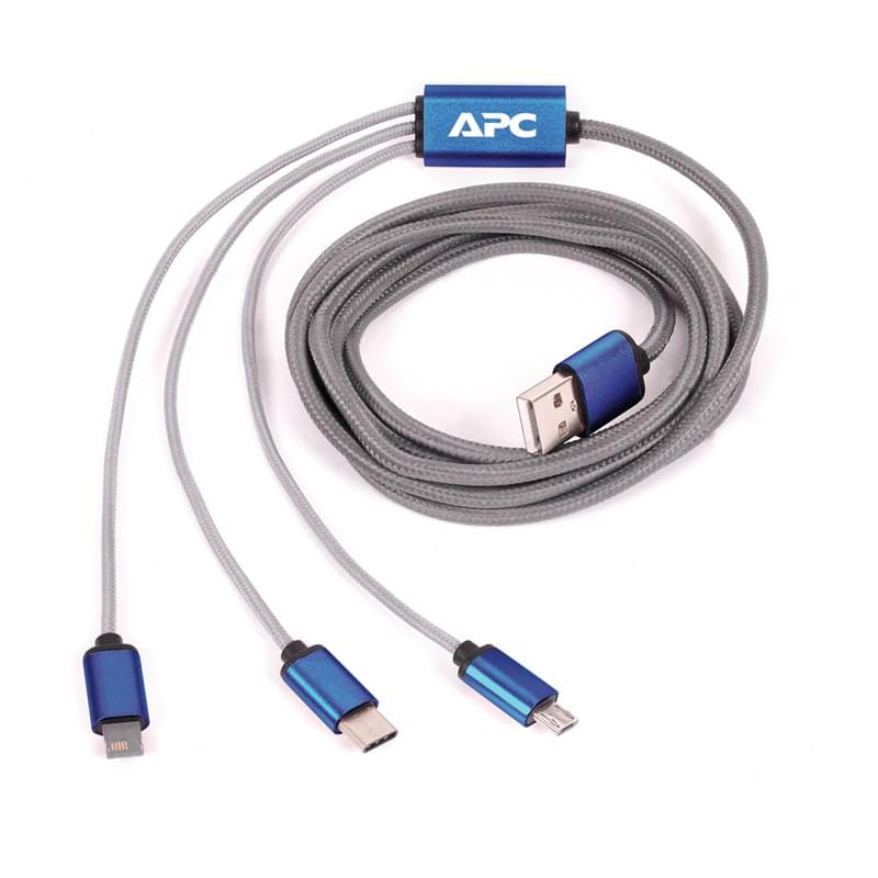 2 Meter Eclipse 3-In-One Charging Cable