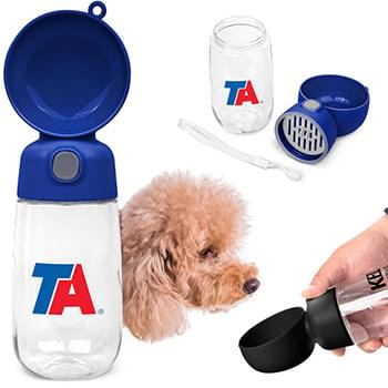 Pet 13 oz. Water Bottle with Bowl