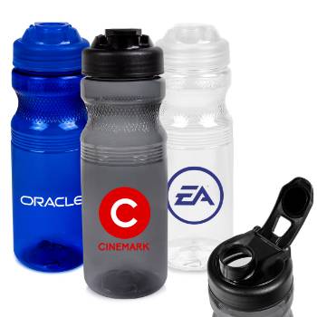 24oz Eco-Polyclear Bottle with Flip Top SNG Lid