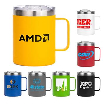 14 oz. Powder Coated Campfire Mug Copper Lining