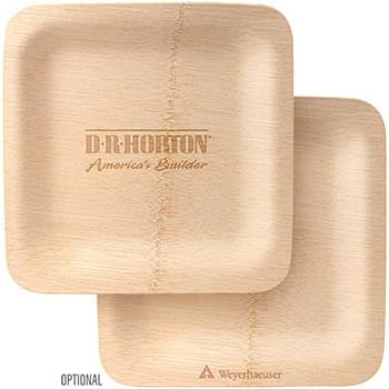 Bamboo Veneer 9-Inch Disposable Eco Plate