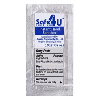 (0.9g) 1/32oz Individual Single Use Hand Sanitizer Packets 