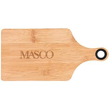 The Genoa 14-Inch Bamboo Cutting Board with Handle