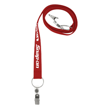 3/4? Recycled Econo Dual Attachment Lanyard