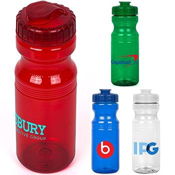 24oz Eco-Polyclear Bottle with Flip Top Lid