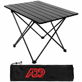 Black Folding 22x16in. Lightweight Camping Table